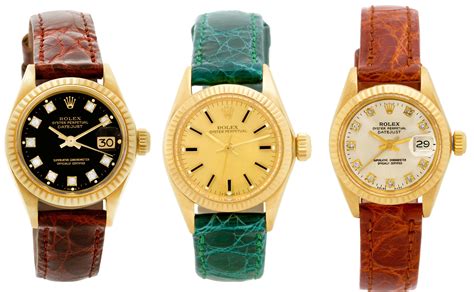 rolex woman leather band|used rolex leather band watches.